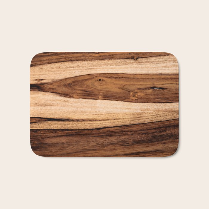 Sheesham Wood Grain Texture, Close Up Bath Mat Gallery Image 1