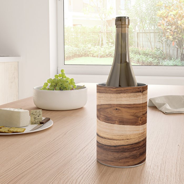 Sheesham Wood Grain Texture, Close Up Wine Chiller Gallery Image 4