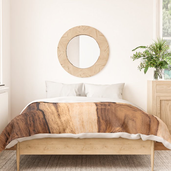 Sheesham Wood Grain Texture, Close Up Duvet Cover Gallery Image 3