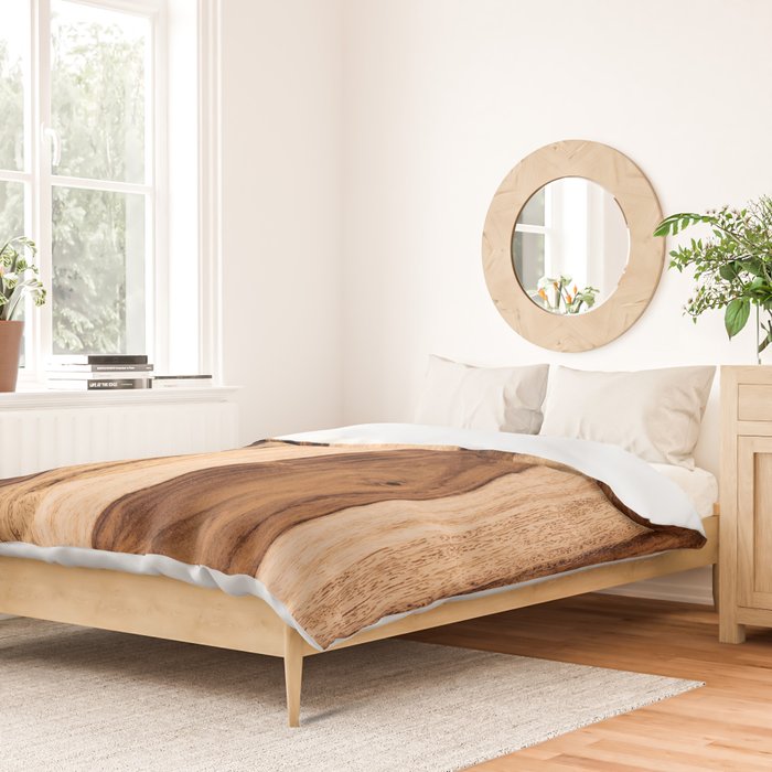Sheesham Wood Grain Texture, Close Up Duvet Cover Gallery Image 2