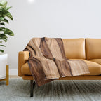 Sheesham Wood Grain Texture, Close Up Throw Blanket Gallery Image 1