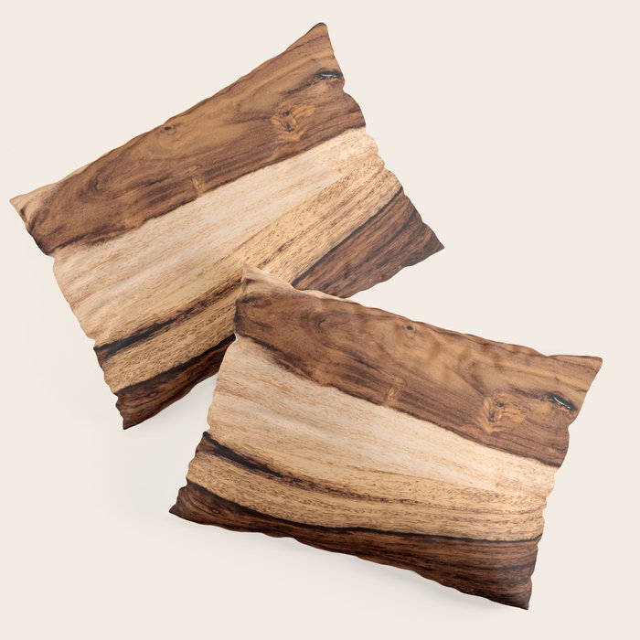 Sheesham Wood Grain Texture, Close Up Pillow Sham