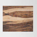 Sheesham Wood Grain Texture, Close Up Throw Blanket Gallery Image 2