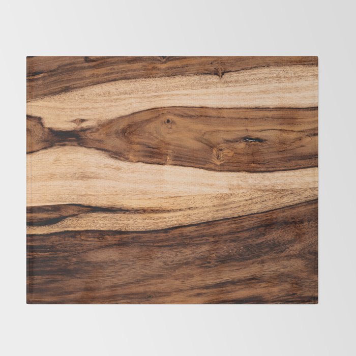 Sheesham Wood Grain Texture, Close Up Throw Blanket Gallery Image 2