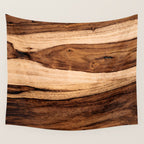Sheesham Wood Grain Texture, Close Up Wall Tapestry Gallery Image 4