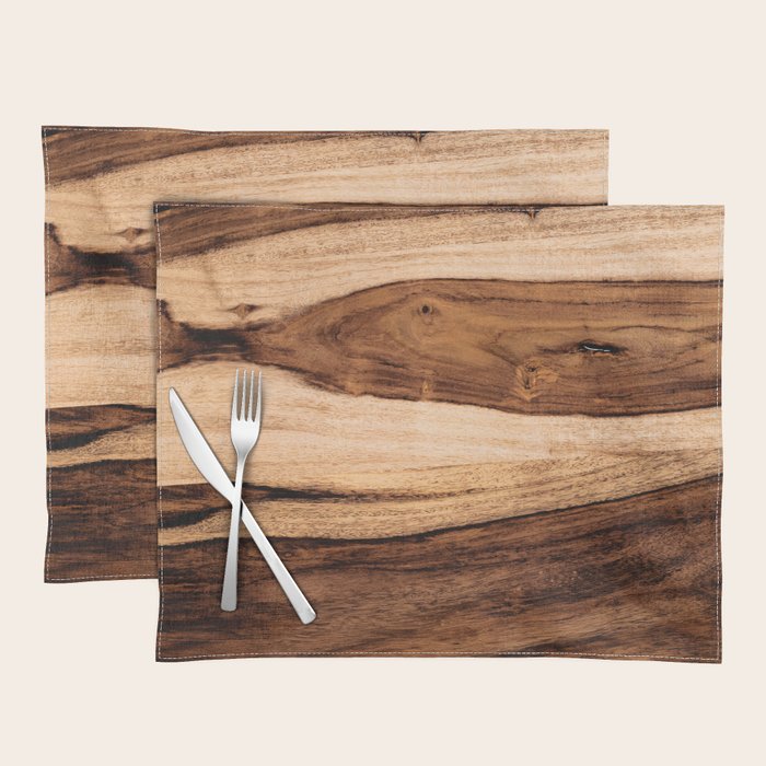 Sheesham Wood Grain Texture, Close Up Placemat Gallery Image 1