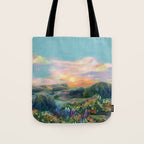 Sunset Landscape Tote Bag Gallery Image 1