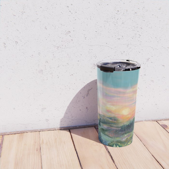Sunset Landscape Travel Mug Gallery Image 4