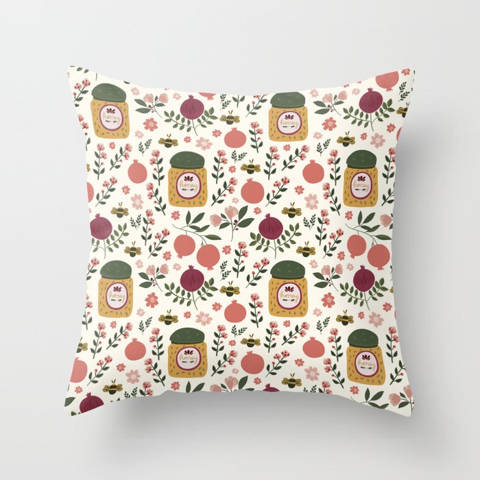 Rosh Hashanah Honey Throw Pillow Gallery Image 6