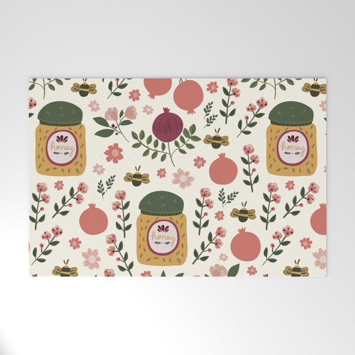 Rosh Hashanah Honey Welcome Mat Gallery Image 1