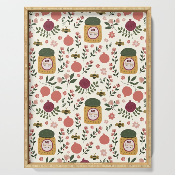 Rosh Hashanah Honey Serving Tray Gallery Image 1