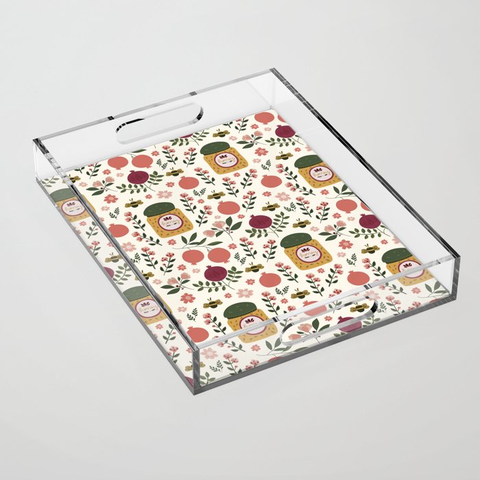 Rosh Hashanah Honey Acrylic Tray Gallery Image 1