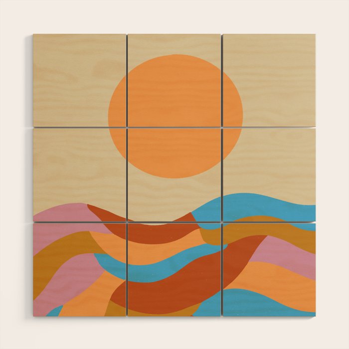 Valley of Fire Wood Wall Art Gallery Image 1