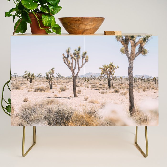 Joshua Tree National Park - California Boho Desert Photo in Neutral Credenza Gallery Image 1