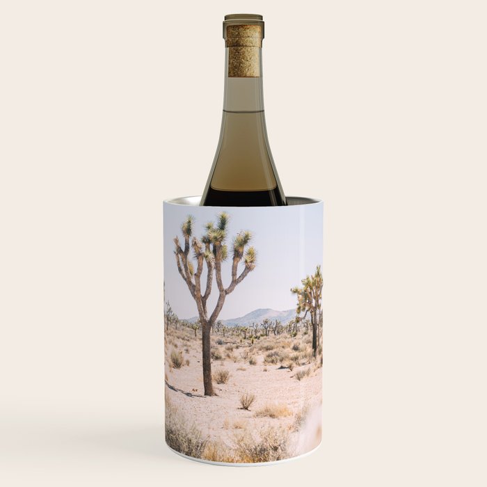 Joshua Tree National Park - California Boho Desert Photo in Neutral Wine Chiller Gallery Image 1