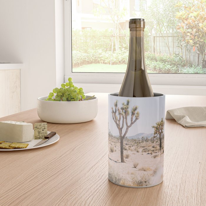 Joshua Tree National Park - California Boho Desert Photo in Neutral Wine Chiller Gallery Image 4