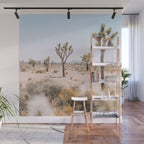 Joshua Tree National Park - California Boho Desert Photo in Neutral Wall Mural Gallery Image 1