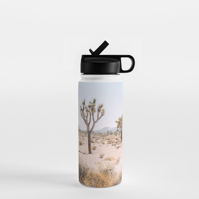 Joshua Tree National Park - California Boho Desert Photo in Neutral Water Bottle Gallery Image 1