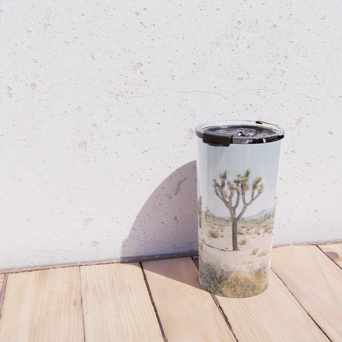 Joshua Tree National Park - California Boho Desert Photo in Neutral Travel Mug Gallery Image 4