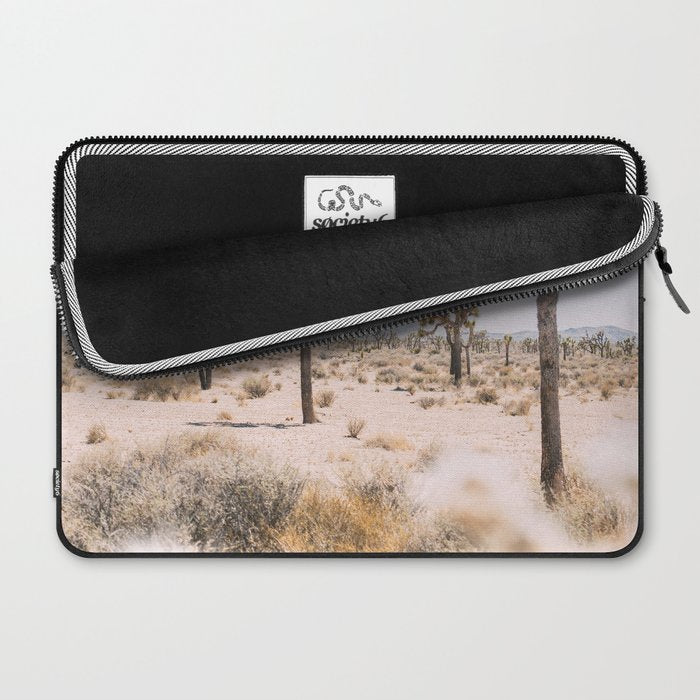 Joshua Tree National Park - California Boho Desert Photo in Neutral Laptop Sleeve Gallery Image 2