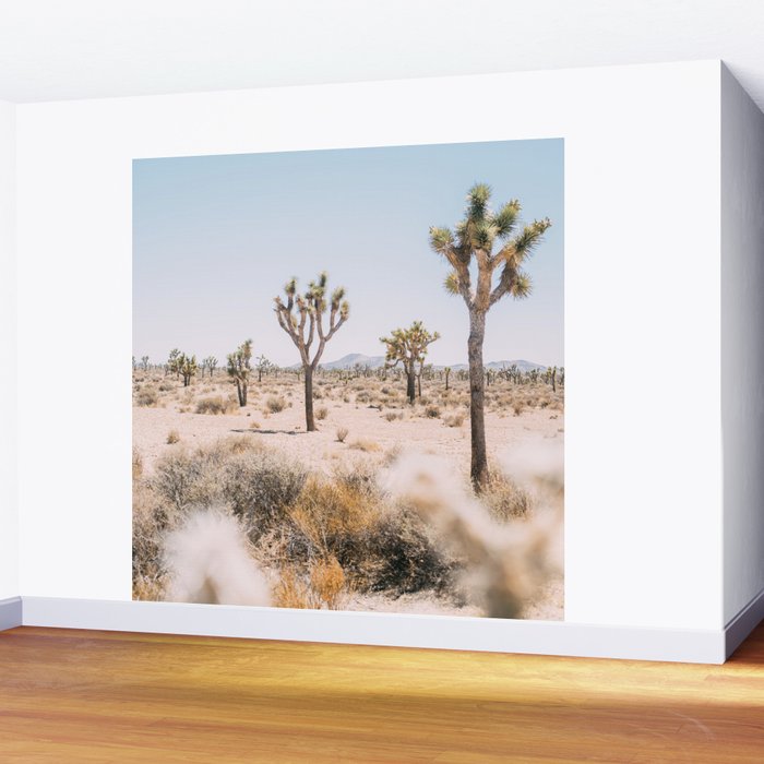 Joshua Tree National Park - California Boho Desert Photo in Neutral Wall Mural Gallery Image 2
