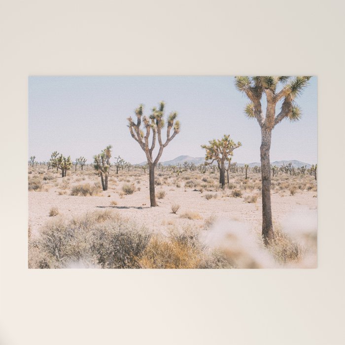 Joshua Tree National Park - California Boho Desert Photo in Neutral Welcome Mat Gallery Image 1