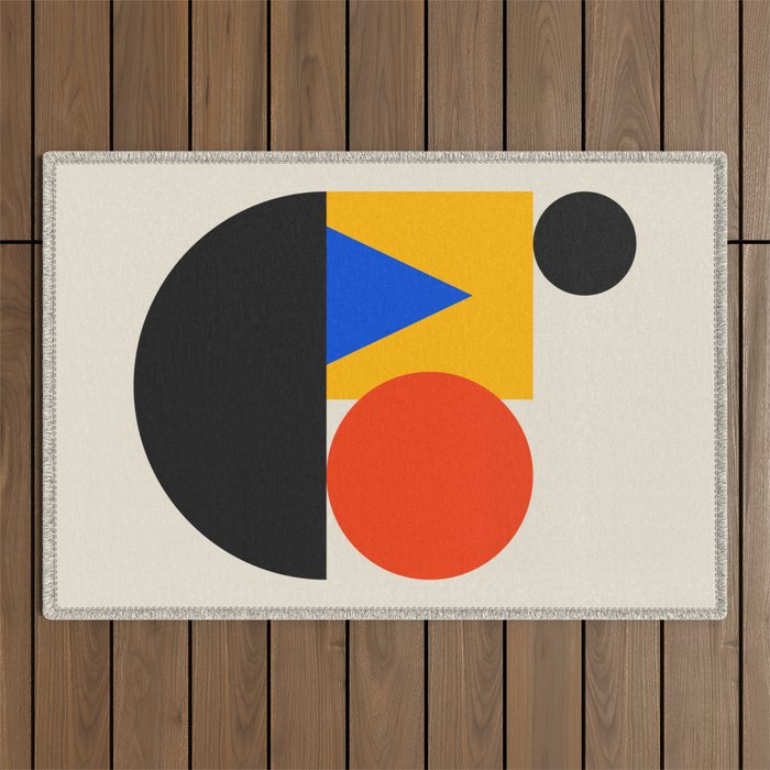 Balance 02: Bauhaus Mid-Century Edition Outdoor Rug Gallery Image 1