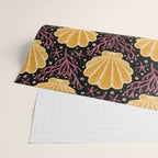 Seashell - marigold and black Wrapping Paper Gallery Image 2