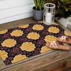 Seashell - marigold and black Outdoor Rug Gallery Image 2