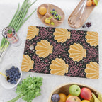 Seashell - marigold and black Cutting Board Gallery Image 2