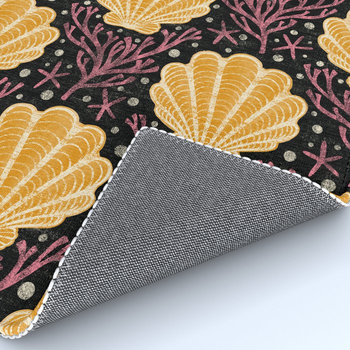 Seashell - marigold and black Rug Gallery Image 4