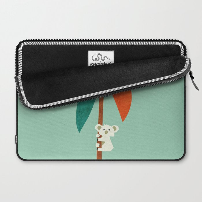 Koala on Coconut Tree Laptop Sleeve Gallery Image 2