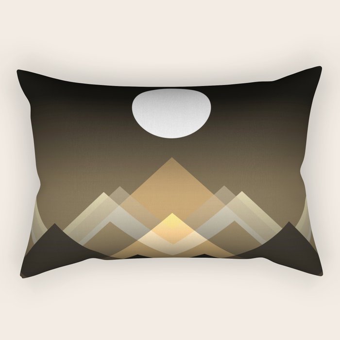 Path between hills Rectangular Pillow Gallery Image 2