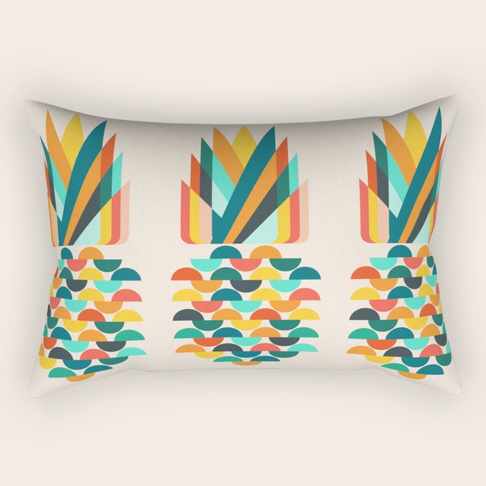 Groovy Pineapple Rectangular Pillow Gallery Image 1