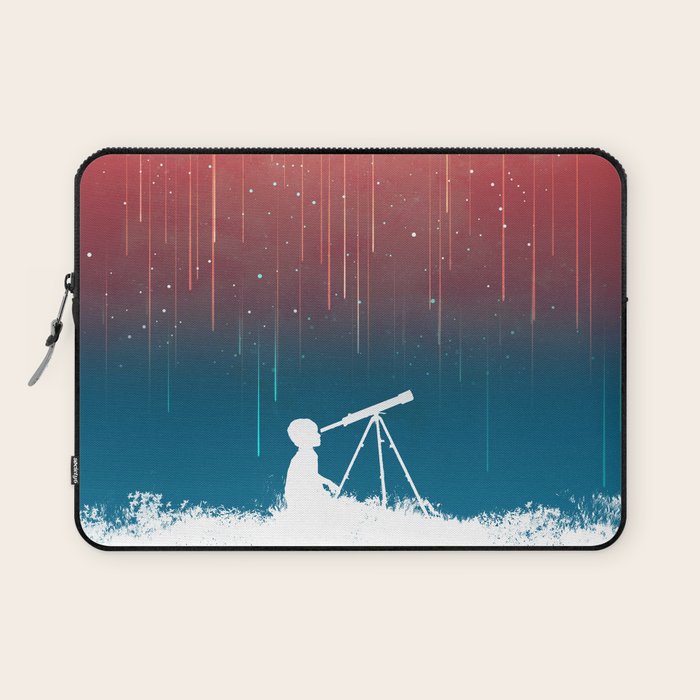 Meteor Rain (light version) Laptop Sleeve Gallery Image 1
