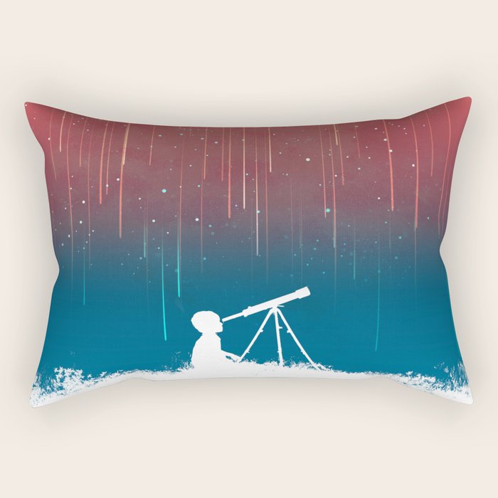 Meteor Rain (light version) Rectangular Pillow Gallery Image 1