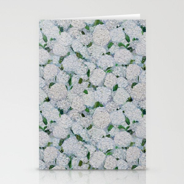 Annabelle Hydrangea Garden Stationery Card Gallery Image 1