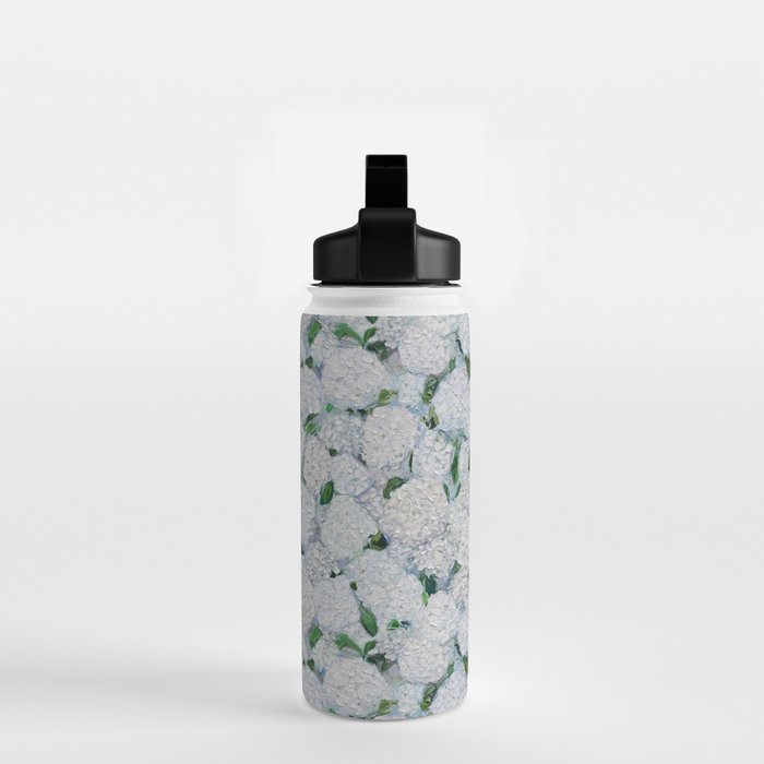 Annabelle Hydrangea Garden Water Bottle Gallery Image 2