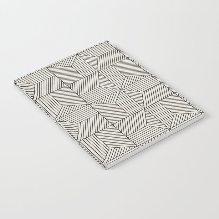 bohemian geometric tiles - bone Notebook Gallery Image 2
