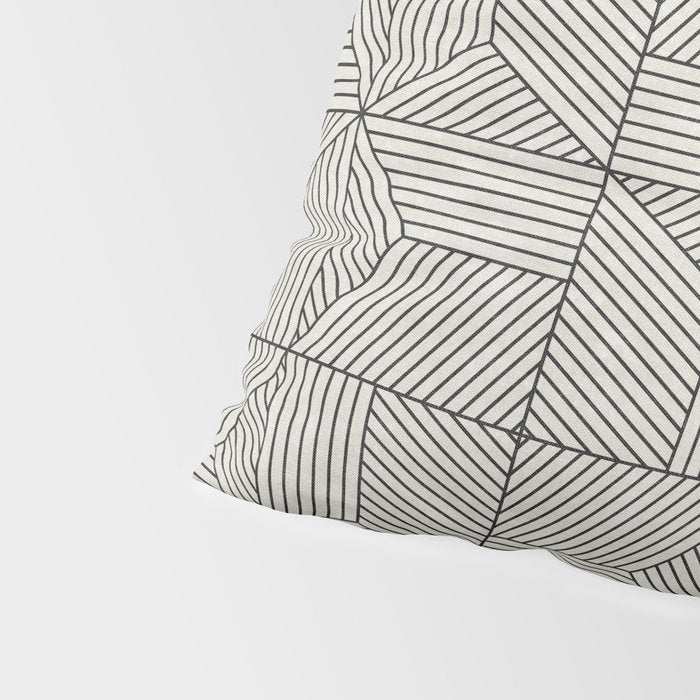 bohemian geometric tiles - bone Pillow Sham Gallery Image 4