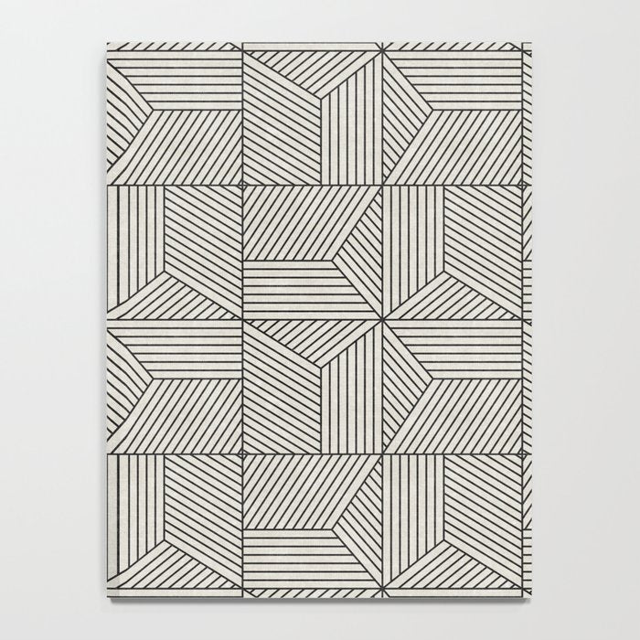 bohemian geometric tiles - bone Notebook Gallery Image 4