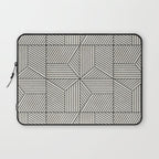 bohemian geometric tiles - bone Laptop Sleeve Gallery Image 1