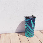 Watercolor Palm Leaves on Navy Travel Mug Gallery Image 4