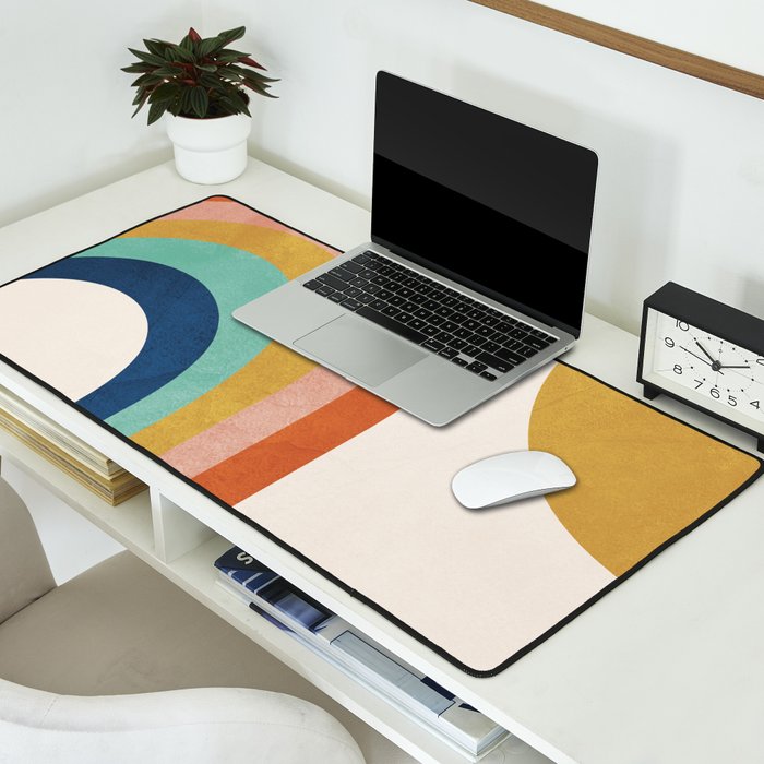 The Sun and a Rainbow Desk Mat Gallery Image 2