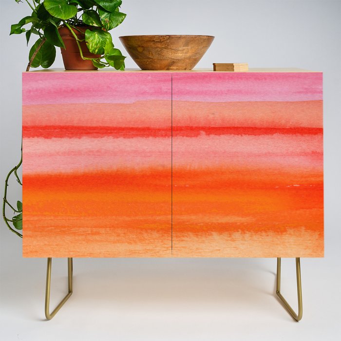 Watercolor Sunset Sky Credenza Gallery Image 1