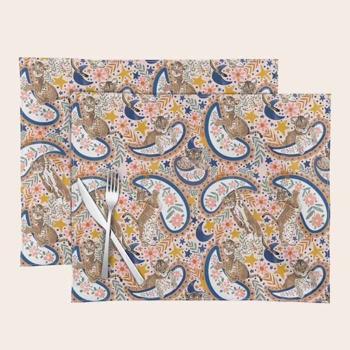  Leopard Cubs and Stars Placemat Gallery Image 1