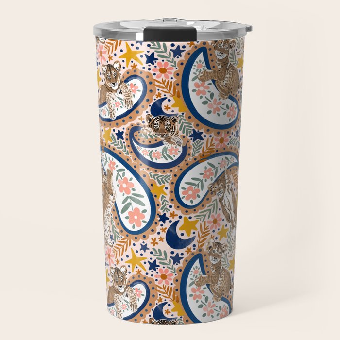  Leopard Cubs and Stars Travel Mug Gallery Image 1