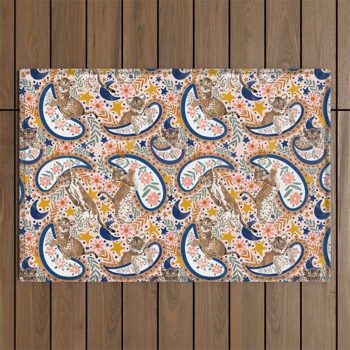  Leopard Cubs and Stars Outdoor Rug Gallery Image 1