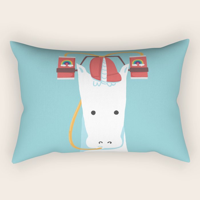 Rainbow Juice Rectangular Pillow Gallery Image 1