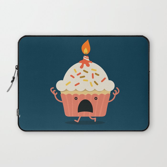 Cupcake on fire Laptop Sleeve Gallery Image 1